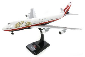 1:200 0229GR  TWA 747-100 호간사 수집용 미니어처 모형비행기
