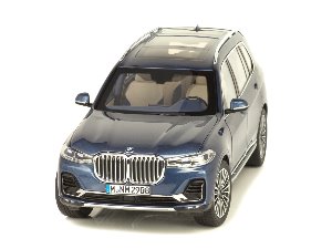 1:18 BMW X7 (G07) year 2019 blue metallic 다이캐스트 모형자동차 딜러버젼