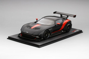 1:18 Aston Martin Vulcan  Matte Black w/ Red Stripe  Limited 999 Pieces (Top speed)