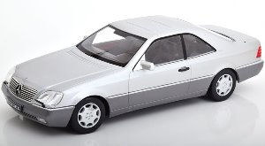 1:18 KK-Scale 1992 Mercedes Benz 600 SEC silver 한정판 750대